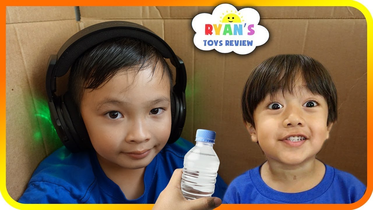 ryan toy review water bottle