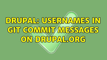 Drupal: Usernames in git commit messages on Drupal.org