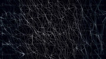 Abstract space background, geometry surfaces, lines and points. Abstract tunnel grid. Digital