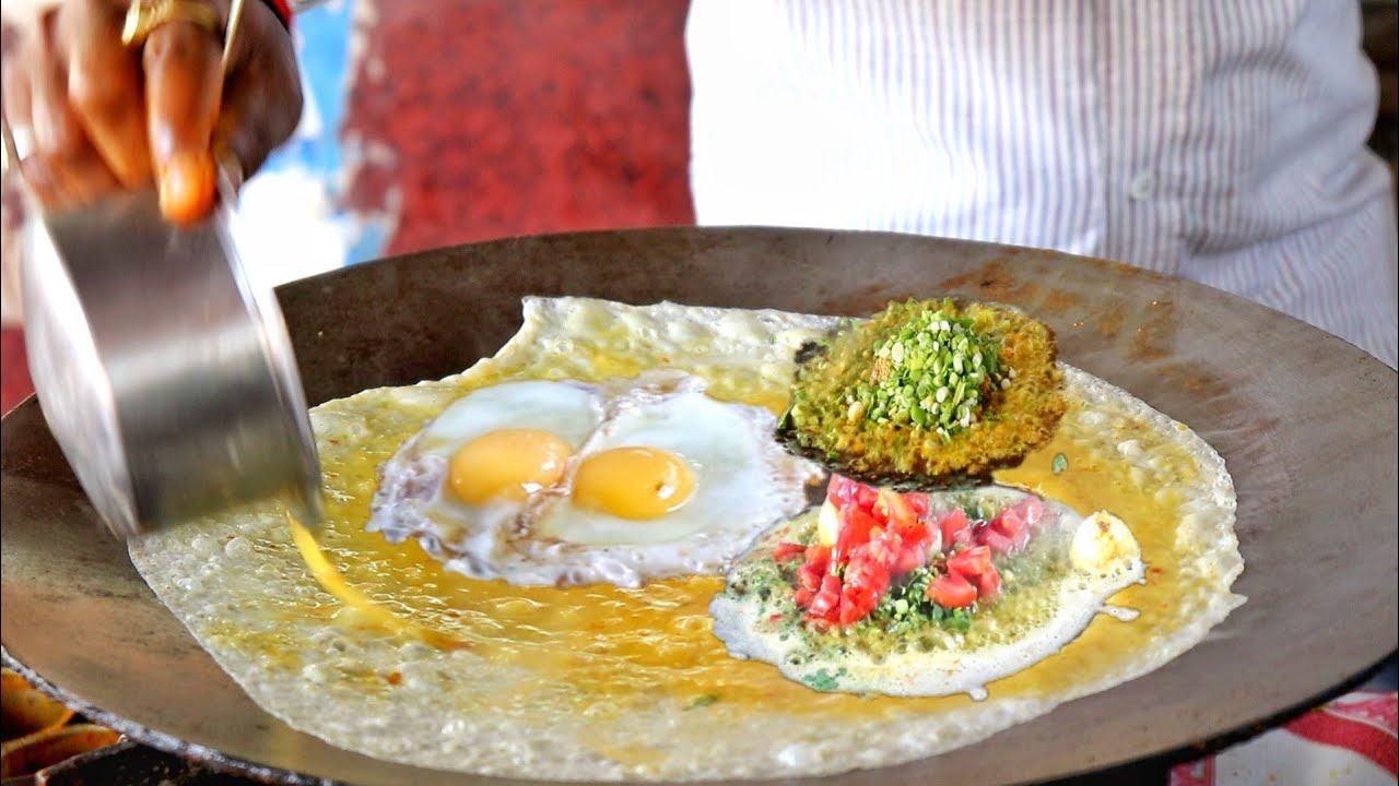 Teen Patti Omelette | Roadside Three Layer Egg Dish | Egg Street Food |  Indian Street Food | Street Food Fantasy