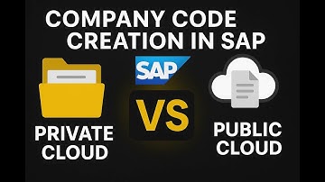 Company & Company Code Creation in SAP | Private Cloud vs Public Cloud Explained in detail