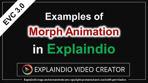 Examples of Morph Animation in Explaindio 3.0
