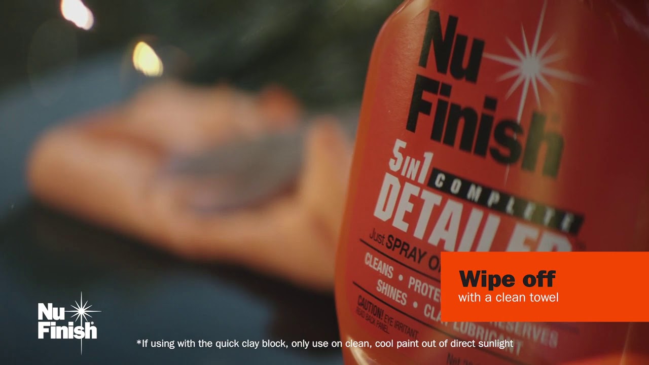 Nu Finish - Nu Finish 5-in-1 Complete Detailer and Better than Wax Ceramic  Coating - Which do you use first? Detailer! This product is engineered to  clean and maintain base wax shine