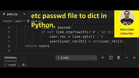 etc passwd file to dict in Python