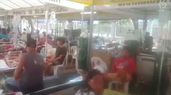 Hundreds of patients at Mati City provincial hospital two days after powerful quakes rocked Davao Or