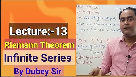 #RearrangementOfSeries#RiemannTheoremForInfiniteSeries#ImpQuestions#CSIRNET#GATE#NBHM#DkMathTutorial