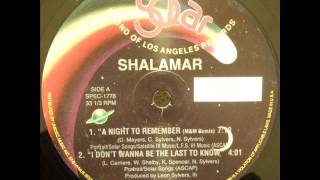 Shalamar - A Night To Remember (M&M Remix)