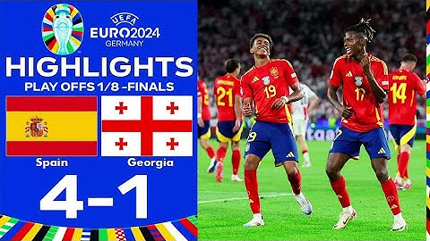 Spain vs Georgia (4-1) | All Goals & Extended Highlights | UEFA Euro Cup 2024