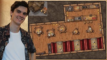 How to Create A Tavern Map with Characters and Backsotry for DnD
