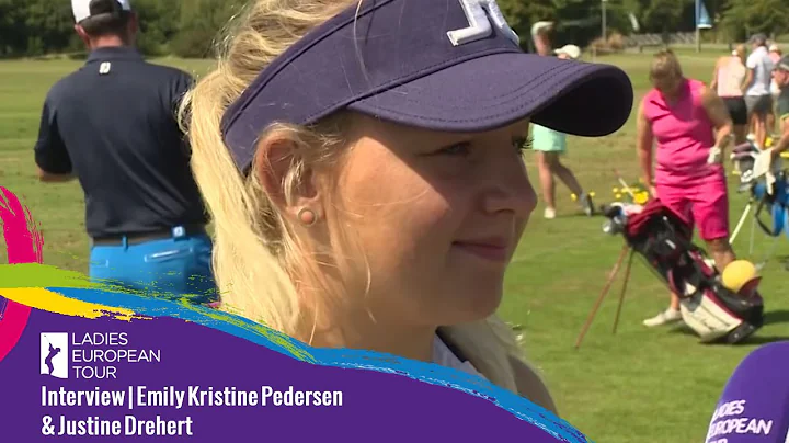 Justine Dreher and Emily Pedersen before the final...