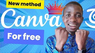 How to get Canva Pro for free in 2024 new method|  how can I get canva pro
