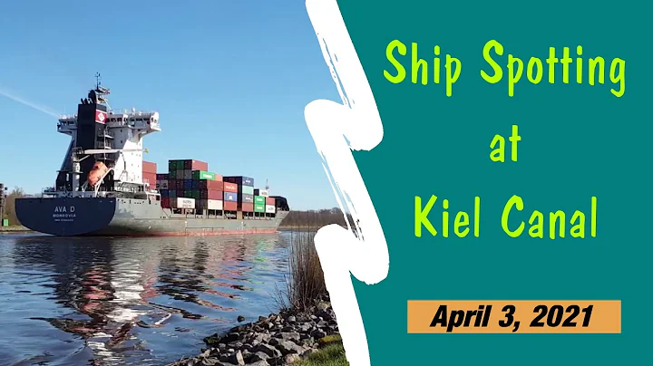 Many Ships on a Busy Day at Germany's Kiel Canal // April 03, 2021