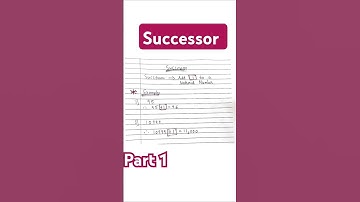 Successor✨Part1| Whole Numbers|CBSE|Class6|#shorts #trending#maths#successor #predecessor #ssc#cbse