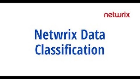 DISCOVER AND SECURE SENSITIVE DATA - Netwrix Data Classification Demo