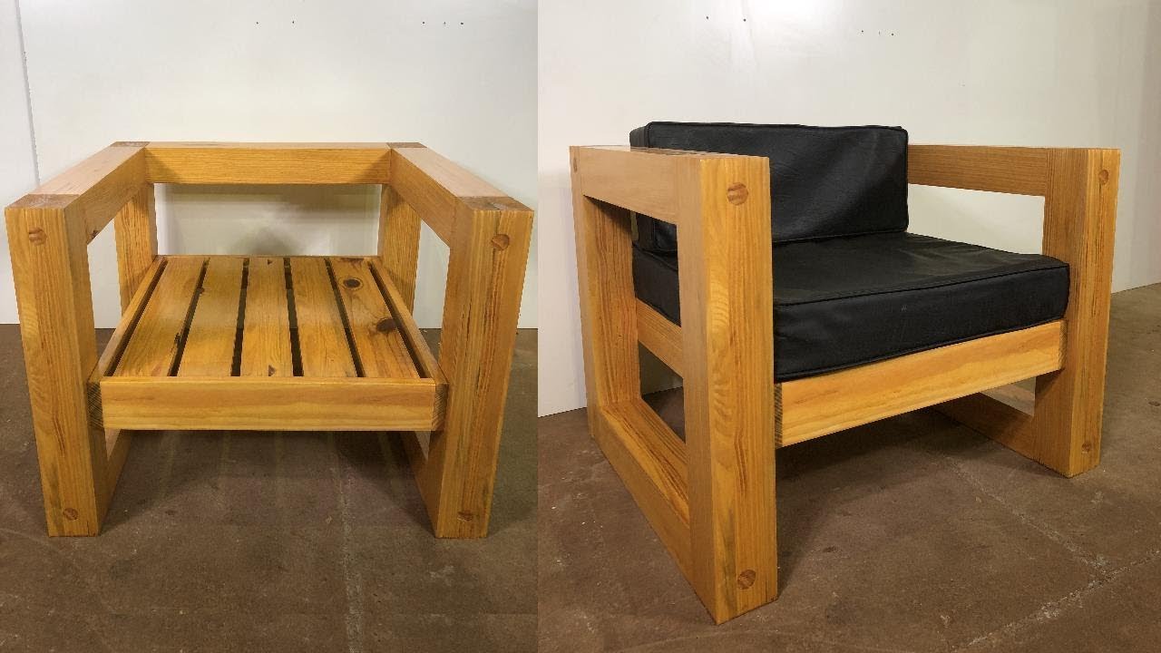 SILLA DE MADERA PARA FÁCIL DE HACER A PASO -