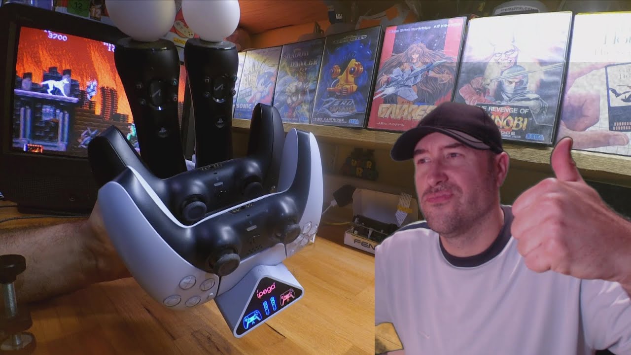 🤩 DOCK DE CHARGE MANETTE + PS MOVE PS5 IPEGA : LE TOP ! ( DualSense PlayStation )