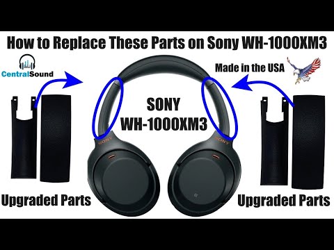 How to Replace Fix Install Side Slider Cover Headband Parts on Sony WH-1000XM3 Wireless Headphones