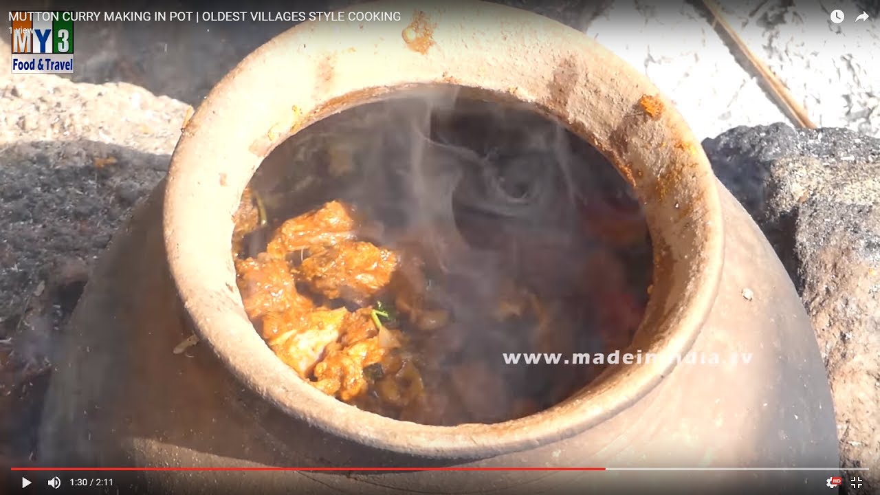 MUTTON CURRY MAKING IN POT | OLDEST VILLAGES STYLE COOKING street food | STREET FOOD