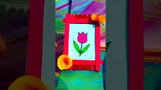 DIY Photo Frame paper Craft in Minutes! #diy #craft #art #shorts #viral #papercraft #easy #gift