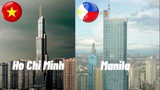Ho Chi Minh Vietnam  VS Manila Philippines #vietnam #philippines