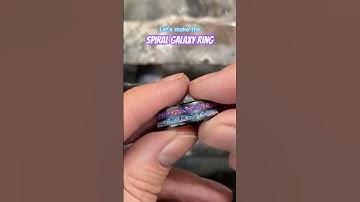 Making a Double Channel Inlay Ring - The Spiral Galaxy 🌌