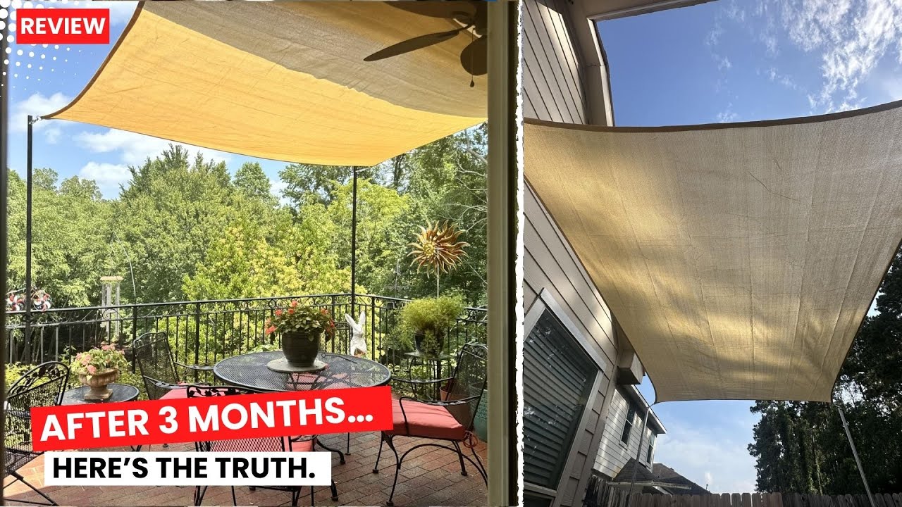 Didn't Expect THIS Much Cooling! — SUNNY GUARD Shade Sail Review