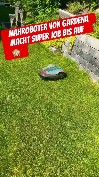 Mähroboter von GARDENA. Super bis auf das er keine Rand mäht was aber