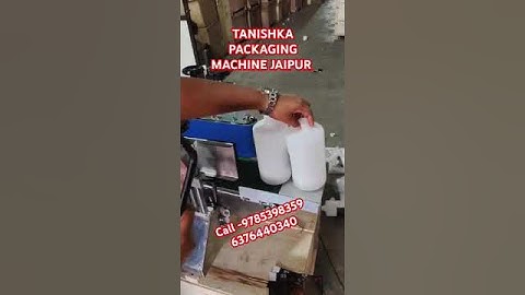 automatic sticker labelling machine manufacturing Rajasthan video TANISHKA PACKAGING MO-9785398359