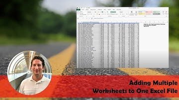 Excel Lesson 02 - Adding Multiple Worksheets to One Excel File (PPE Example from NC DPI)