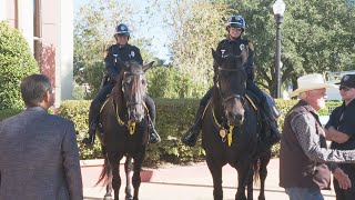 ‘We’re trying to keep everybody safe’: Ocala Police Department reinstates Mounted Patrol Unit