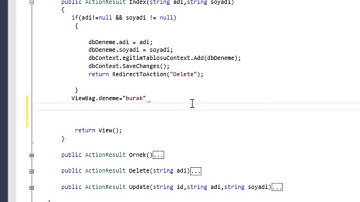 ASP MVC 5 VİEWBAG - VİEWDATA NEDİR