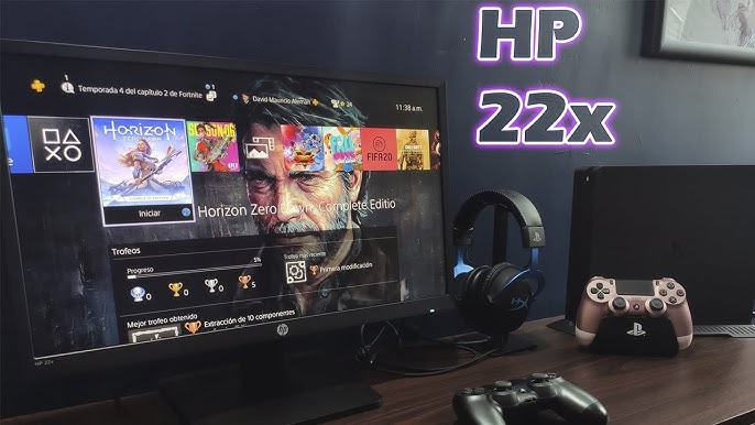 Monitor Gaming FHD 22 HP 22x TN 1 ms 144 Hz con altavoces integrados