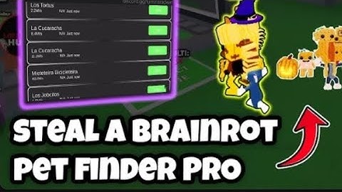 Steal a brainrot | Free Pet finder (Not clickbait) |