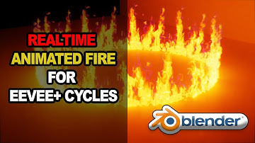 I made Realtime Fire for Blender Eevee & Cycles....