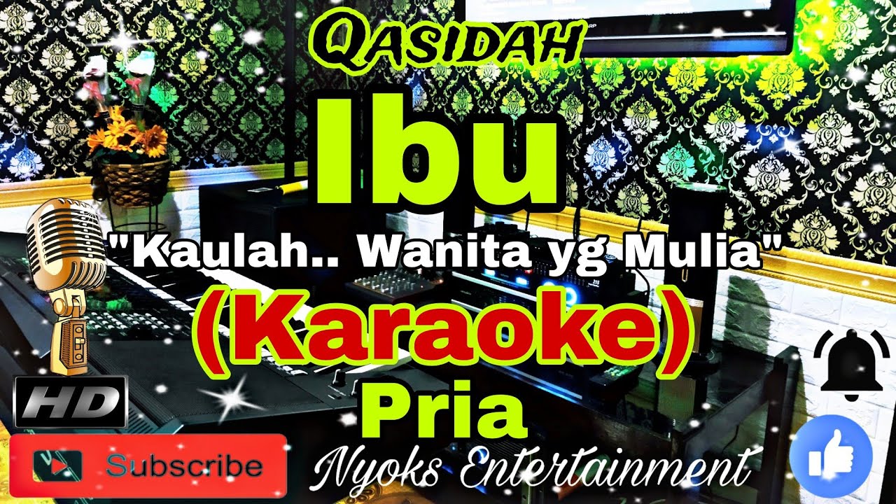 IBU - Qasidah (Karaoke) Religi || Nada Pria || GIS minor