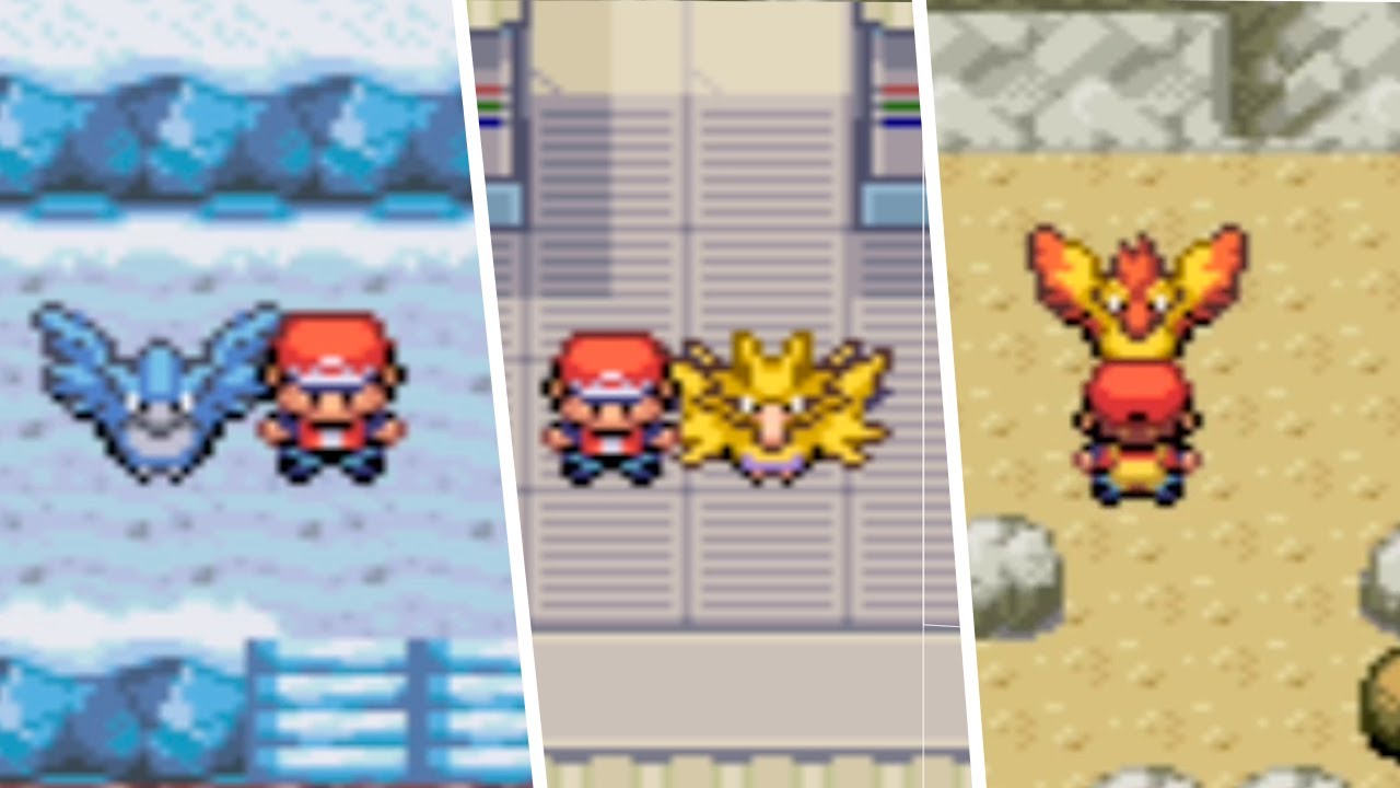 Pokémon FireRed e LeafGreen- Localização de todos os Pokémon Lendários