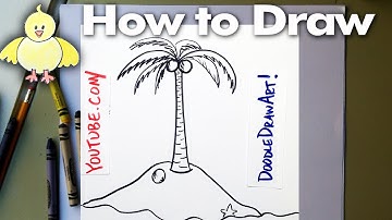 Drawing: How To Draw Cartoon Palm Tree
