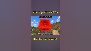 Cái Kính Bất Ổn Có Thể Nhìn Xuyên Thấu Trong Minecraft 🤣 #shorts