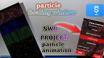 Particle animation using in floating window sketchware tutorial
