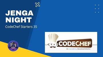 Jenga Night Problem Code: JENGA | CodeChef Solution | PYTH 3.6