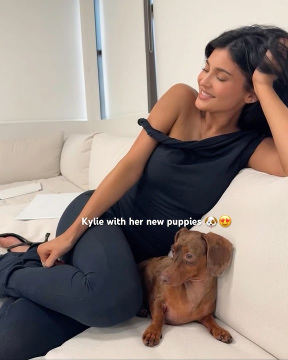 Kylie Jenner new puppies 🐶😭 new viral video #viralvideo #celebrity #trending #kyliejenner #shorts