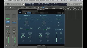 LOGIC X plugin STEREO DELAY test and review
