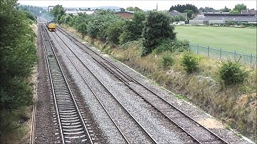 HD DRS 37261 57004 DIT FULL THRASH TONES @ cheltenham loop on 6m63 bridgewater-crewe flasks 21/8/13