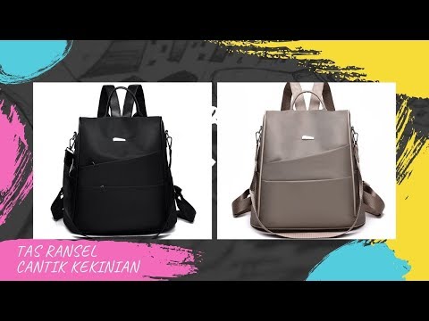 TAS RANSEL WANITA IMPORT TERBARU 2020 2021, MODEL TAS GENDONG WANITA TERBARU, TAS BACKPAK WANITA, ... 