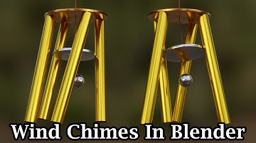 Create Wind Chimes In Blender | Rigid Body Physics & Rigid Body Constraints