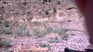 Hot empty shell from sniper rifle hit cameraman