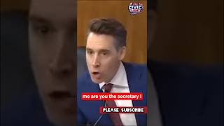 Josh Hawley THUNDERED! "Don't Look At Her Look At Me" Watch As He GRILLS Sec. Deb Halland