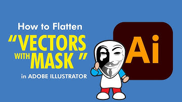 How to Flatten Vectors with Clipping Mask in Adobe Illustrator