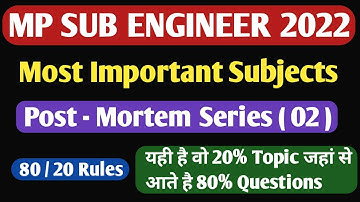 Postmortem Series- 02 | Highway Engineering | 80/20 Rule | By Sandeep Sir