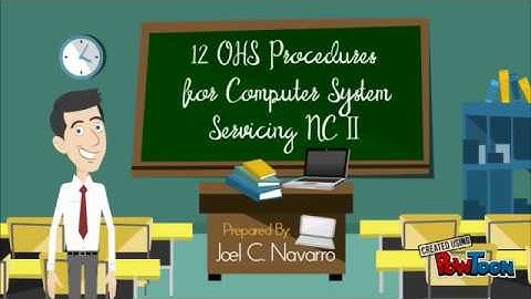 OHS Procedure  for CSS NC II training..